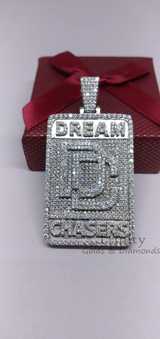 Dream Chasers Pendant, Moissanite Diamond Hip Hop Pendant