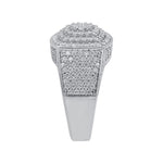 Load image into Gallery viewer, Big Moissanite Iced Out Hip Hop Ring for Men, Micro Paved Iced Out Ring
