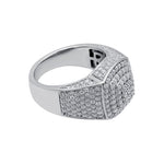 Load image into Gallery viewer, Big Moissanite Iced Out Hip Hop Ring for Men, Micro Paved Iced Out Ring
