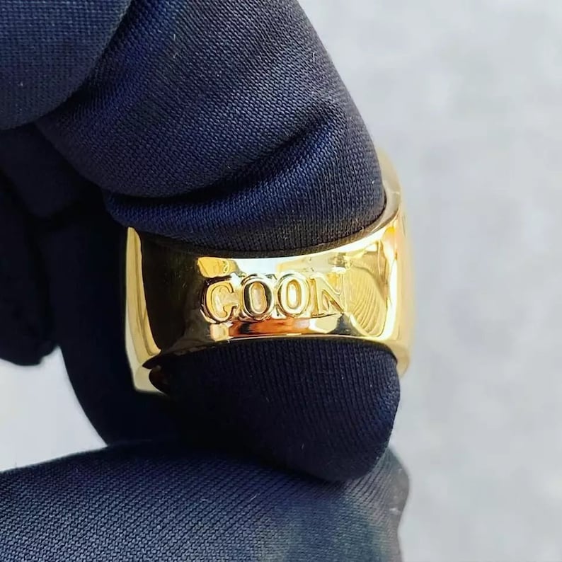 Iced Out Ring Customize JT Yellow Gold Plated