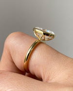 Load image into Gallery viewer, 2.3 CT Oval Cut Bezel Set Solitaire|Oval Cut Engagement Ring|14k Solid Yellow Gold|Lovely Tulip Setting|Bridal Promise Ring|Anniversary Gift image 4