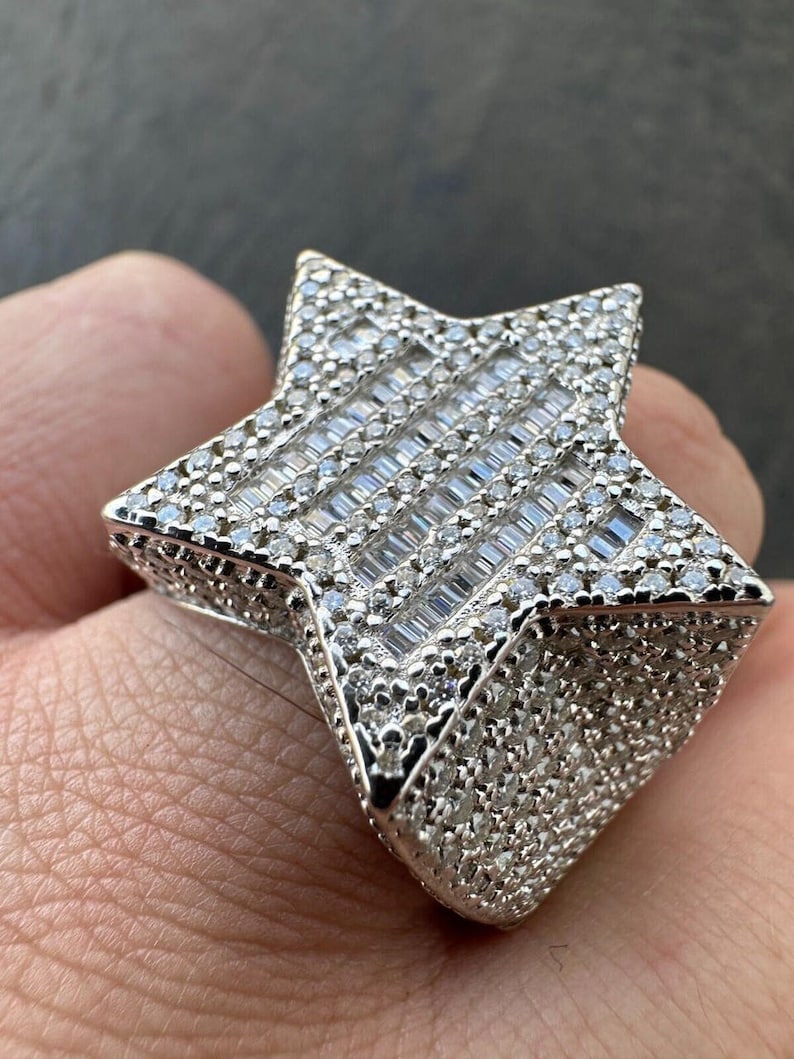 Iced Out Star Ring