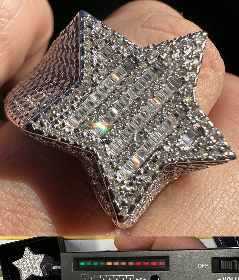 Iced Out Star Ring