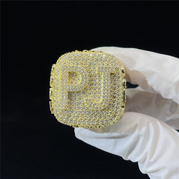 moissanite hip hop ring​