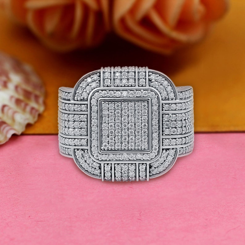 Square Shaped Diamond Ring 1.59 ct