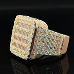 Load image into Gallery viewer, Iced Out Ring Baguette And Round Diamond
