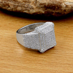 Load image into Gallery viewer, 2.24 Ct Moissanite Hip Hop Men&#39;s Ring, Chunky Square Ring
