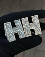 Load image into Gallery viewer, Ring Iced Out H Letter Moissanite 925 Silver Ring
