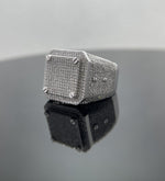 Load image into Gallery viewer, 2.20 ct Bust Down Moissanite Ring, Hip Hop Iced Out Ring
