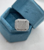 Load image into Gallery viewer, 2.20 ct Bust Down Moissanite Ring, Hip Hop Iced Out Ring
