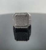 Load image into Gallery viewer, 2.20 ct Bust Down Moissanite Ring, Hip Hop Iced Out Ring
