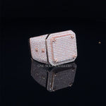 Load image into Gallery viewer, VVS Moissanite Bust Down Ring, Iced Out Diamond Ring Rose Gold
