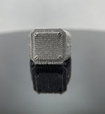 Load image into Gallery viewer, VVS Moissanite Bust Down Ring, Iced Out Diamond Ring Rose Gold
