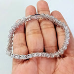 Load image into Gallery viewer, Moissanite tennis bracelet,10k/14k
yellow,rose,white gold tennis bracelet,lab diamond tennis bracelet,moissanite bracelet