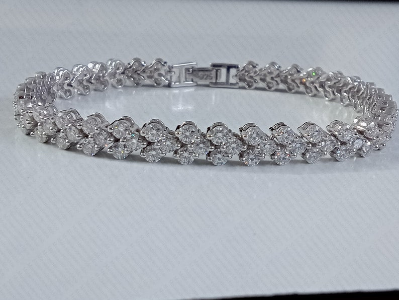 Tennis Chain | Tennis Bracelet | Moissanite Tennis Bracelet | Mens Tennis Bracelet | Womens Tennis Bracelet | Diamond Tennis Bracelet