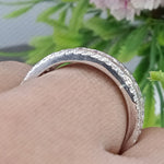 Load image into Gallery viewer, Lab Grown Diamond Eternity Band: 14K White Gold Wedding Ring image 8