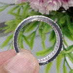 Load image into Gallery viewer, Lab Grown Diamond Eternity Band: 14K White Gold Wedding Ring image 6