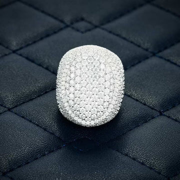 sterling silver diamond ring​