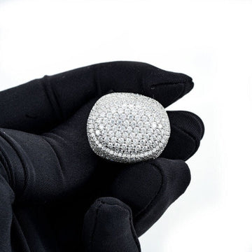 diamond sterling silver ring​