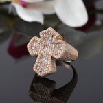 Load image into Gallery viewer, Unique Cross Men&#39;s Ring, Jesus Cross Ring
