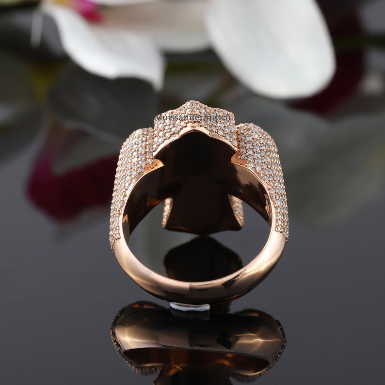Unique Cross Men's Ring, Jesus Cross Ring