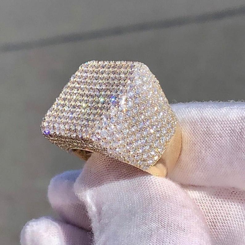 Men's Championship Moissanite Diamond Ring