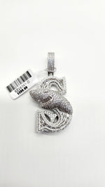 Load image into Gallery viewer, Iced Out Pendant 925 Sterling Silver Fish Diamond Pendant
