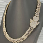 Load image into Gallery viewer, Big Cuban Link Chain, 15MM Diamond Cuban Link Chain
