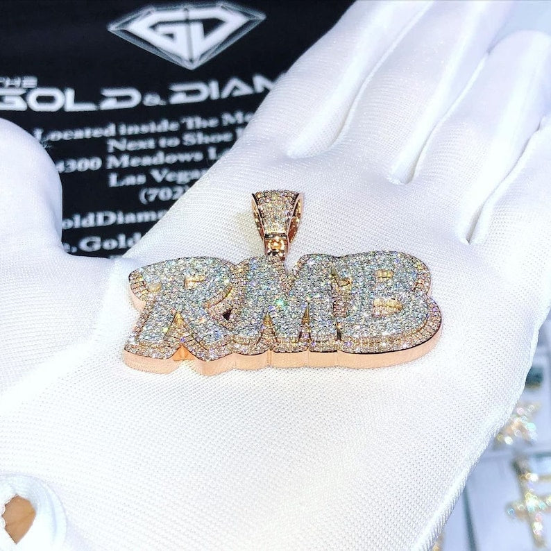 6.67 CTW RMB Hip Hop Pendant