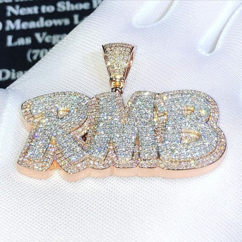 6.67 CTW RMB Hip Hop Pendant