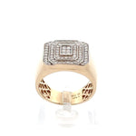 Load image into Gallery viewer, Silver Diamond Men&#39;s Ring | Round cut | Moissanite Diamonds | Party Ring | Hip hop Ring
