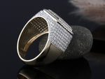 Load image into Gallery viewer, Round Cut Pave Multi Row Halo Pattern Diamond Engagement Band
