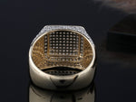 Load image into Gallery viewer, Round Cut Pave Multi Row Halo Pattern Diamond Engagement Band
