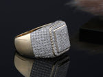 Load image into Gallery viewer, Round Cut Pave Multi Row Halo Pattern Diamond Engagement Band

