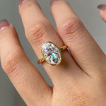 Load image into Gallery viewer, 2.3 CT Oval Cut Bezel Set Solitaire|Oval Cut Engagement Ring|14k Solid Yellow Gold|Lovely Tulip Setting|Bridal Promise Ring|Anniversary Gift image 1
