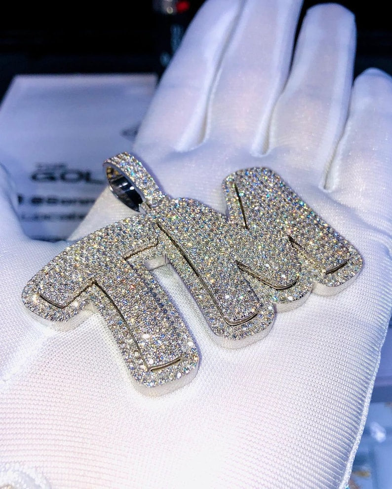 Iced Out Pendant 13.60 ct TM Hip Hop Pendant