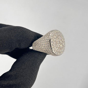 Hip Hop Style VVS Moissanite Diamond Ice Out Ring