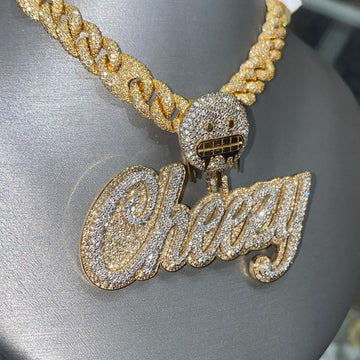 Iced Out Custom Letter Hip Hop Pendant, Iced Out Letter Pendant, Custom Iced Out Pendant
