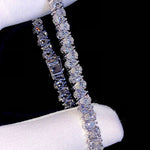 Load image into Gallery viewer, Moissanite Bracelet, Fully Iced out Pear Cut Bracelet
