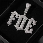 Load image into Gallery viewer, Iced Out Personalized Thorn Letters Pendant Name Necklace,Custom Cuban Link Chain,Hip Hop Jewelry,Customized Birthday Gift for Him