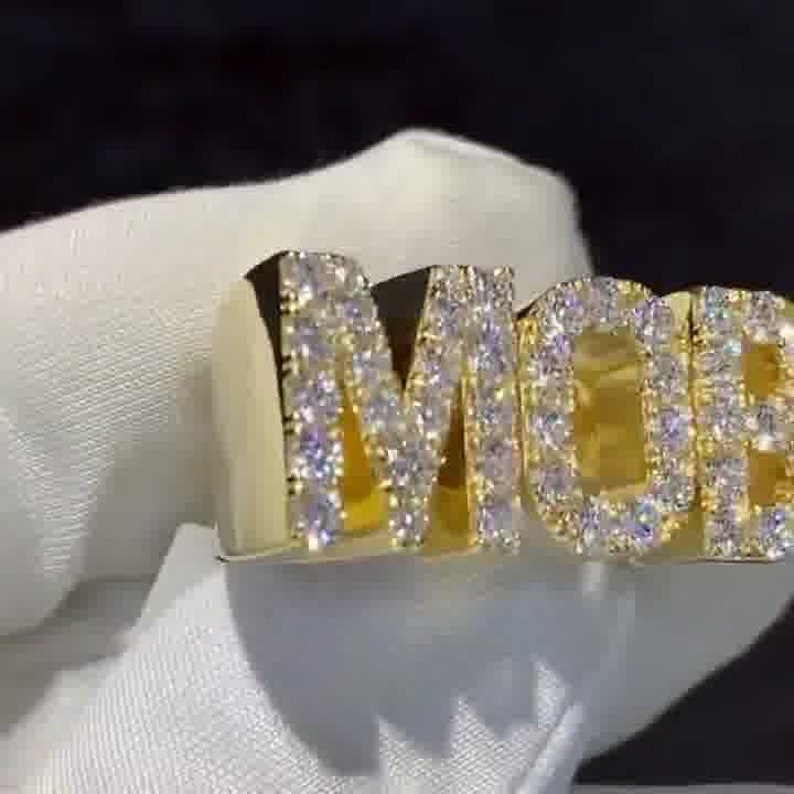 MOB Name Iced Out Ring