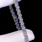 Load image into Gallery viewer, Moissanite Bracelet, Fully Iced out Pear Cut Bracelet
