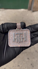 Load image into Gallery viewer, Custom Made Iced Out Hip Hop Pendant HTH Rose Gold
