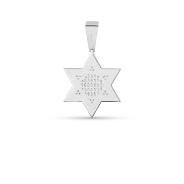Hip Hop Pendant Silver, 4.24 ct Star 