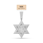 Load image into Gallery viewer, Hip Hop Pendant Silver, 4.24 ct Star 
