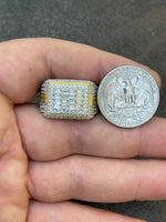 Load image into Gallery viewer, The Baguette Classic Iced Out Ring - 14k Gold Vermeil 925 Silver - Baguette CZ Stones - Great Mens Bust Down Hip Hop Ring
