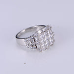 Load image into Gallery viewer, Princess Cut Iced Out Moissanite Hip Hop Ring 925 Silver Iced Out Ring
