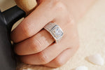 Load image into Gallery viewer, Trendy Versatile Full Diamond Ring for Men, Sparkling Moissanite Ring, Hip Hop Jewelry, Ice Out Ring, Birthday/Anniversary Gift for Husband
