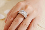 Load image into Gallery viewer, Trendy Versatile Full Diamond Ring for Men, Sparkling Moissanite Ring, Hip Hop Jewelry, Ice Out Ring, Birthday/Anniversary Gift for Husband
