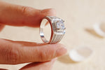 Load image into Gallery viewer, Trendy Versatile Full Diamond Ring for Men, Sparkling Moissanite Ring, Hip Hop Jewelry, Ice Out Ring, Birthday/Anniversary Gift for Husband
